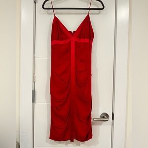 Nicole Miller Red Cocktail Dress